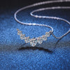 Moissanite Necklace For Woman Wedding Fine Jewely With Certificates 925 Sterling Sliver Plated 18k White Gold Necklace
